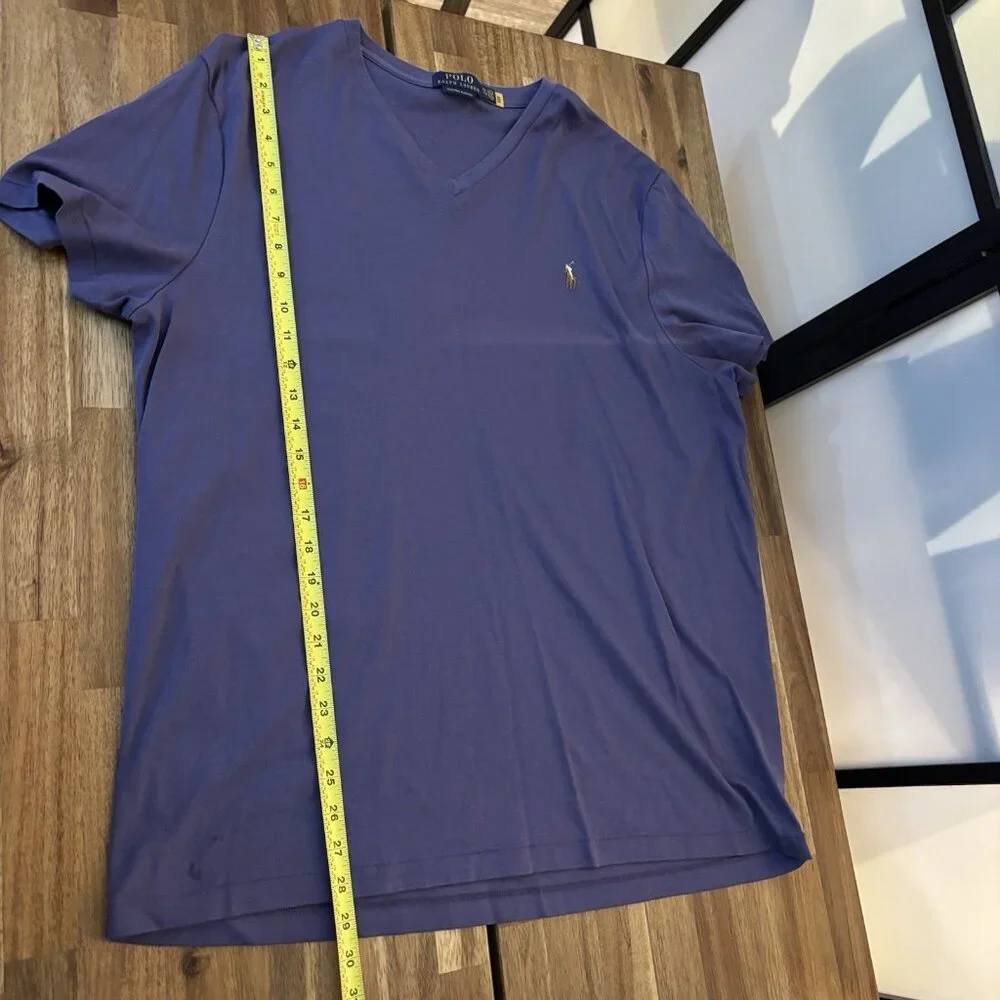 Polo Ralph Lauren Mens V-neck Custom Slim Fit Size XXL Old Money Preppy‎ Golf